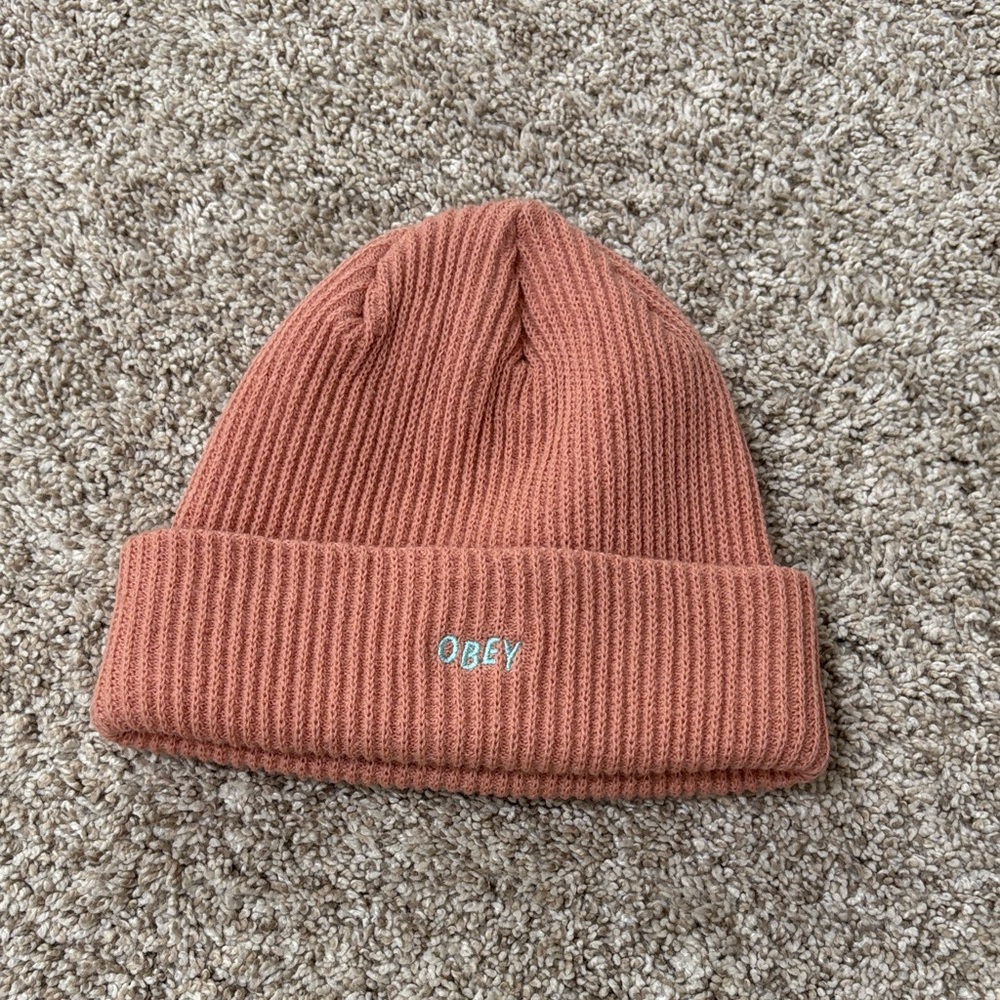 Obey Kids' Bubble Gum Pink Beanie